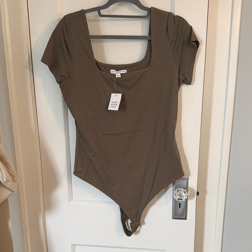 Elegant Olive Green Bodysuit